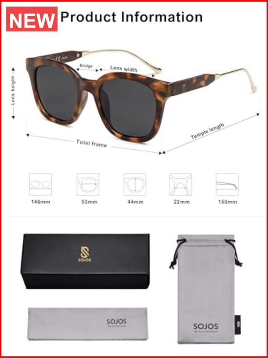 Classic Square Polarized Sunglasses UV400 Sunnies Retro Trendy Adult